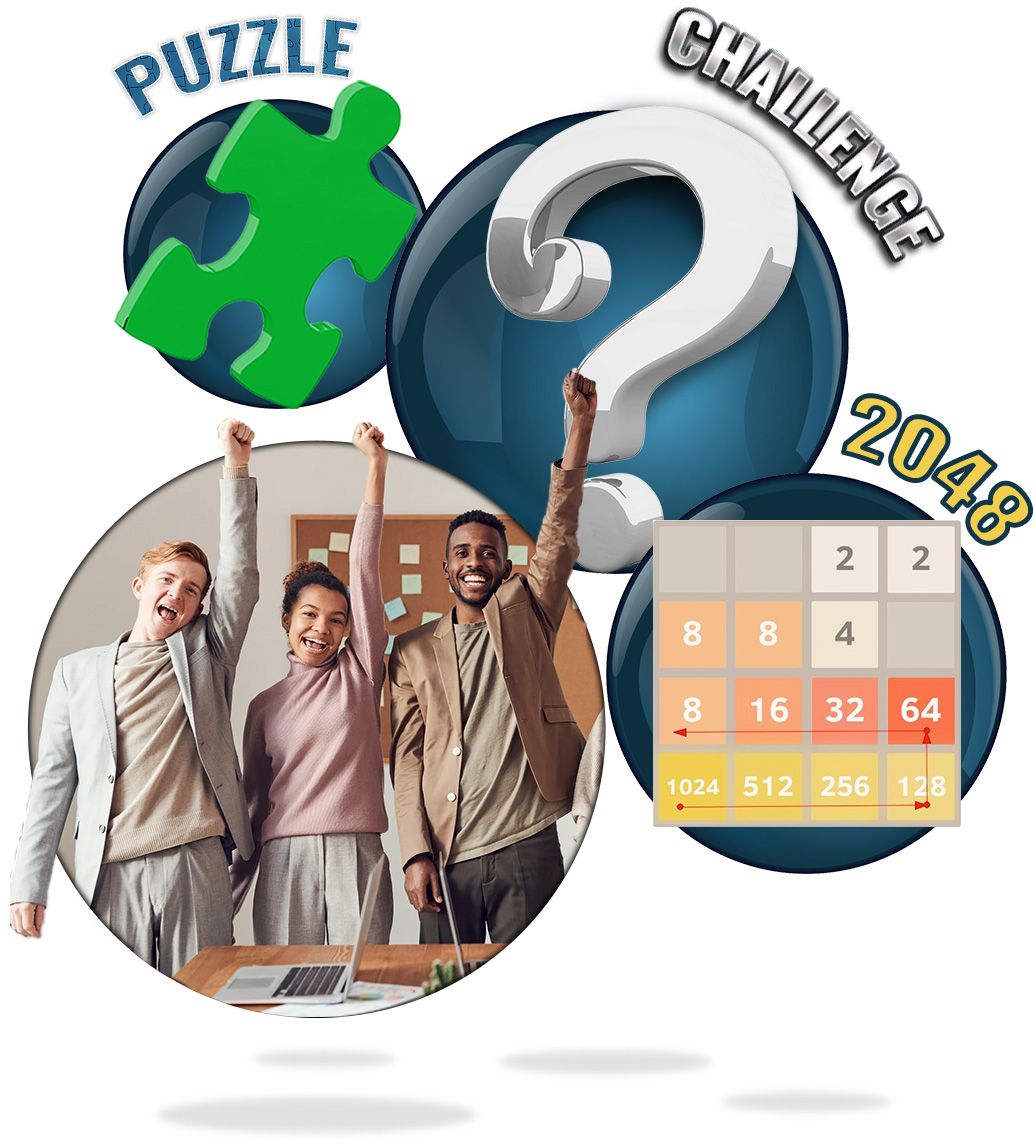 Puzzle, Challenge, 2048 - Group Fundraising Success and Celebration